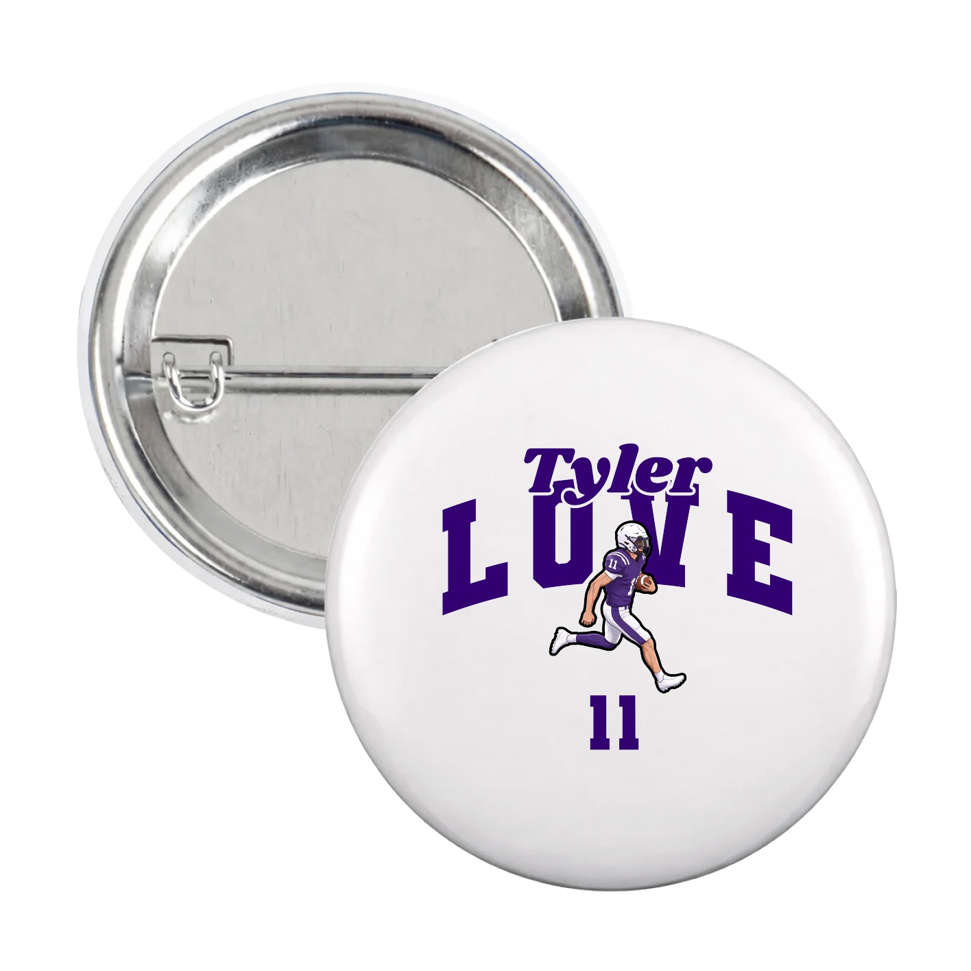 Game Day Button — Signature Arch in White