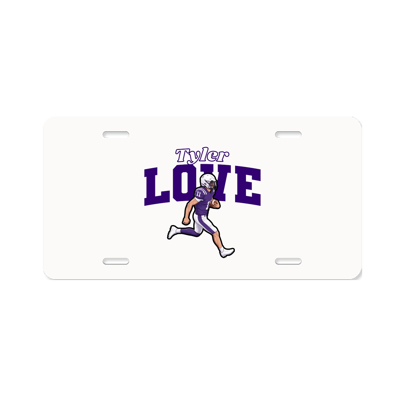 License Plate — Name Arch in Classic