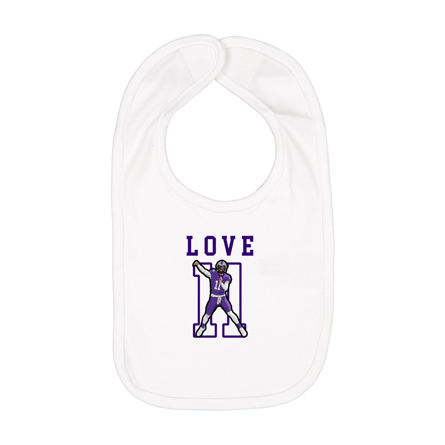 Infant Bib — Shirsey in White