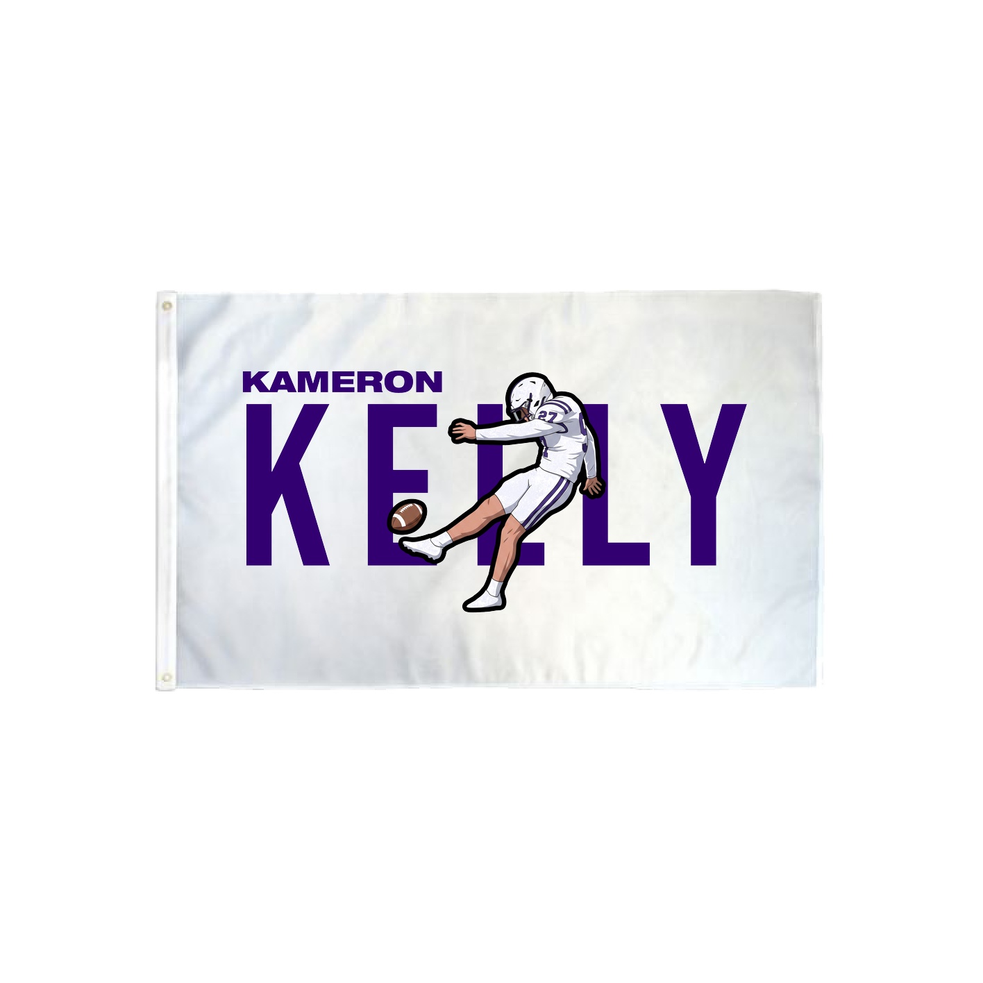 3x5 Flag — Player Name in Classic