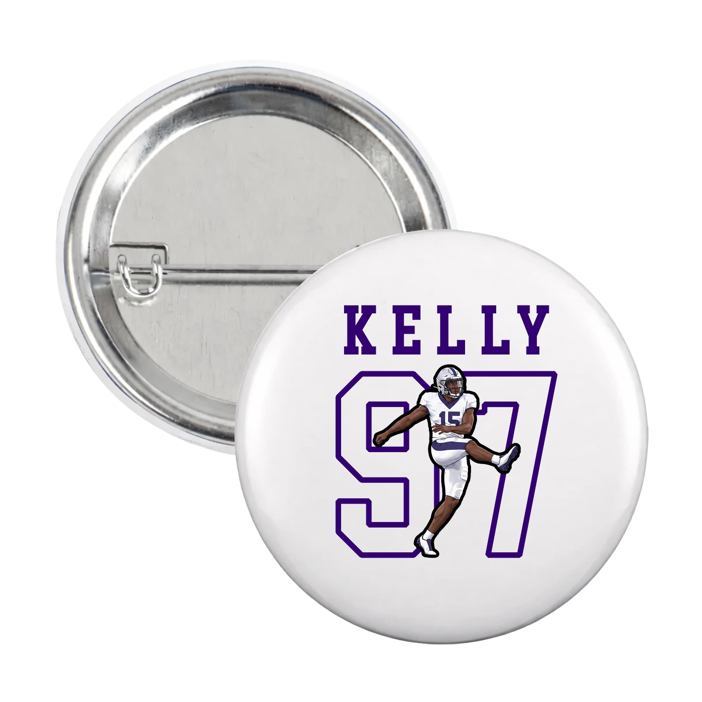 Game Day Button — Shirsey in White