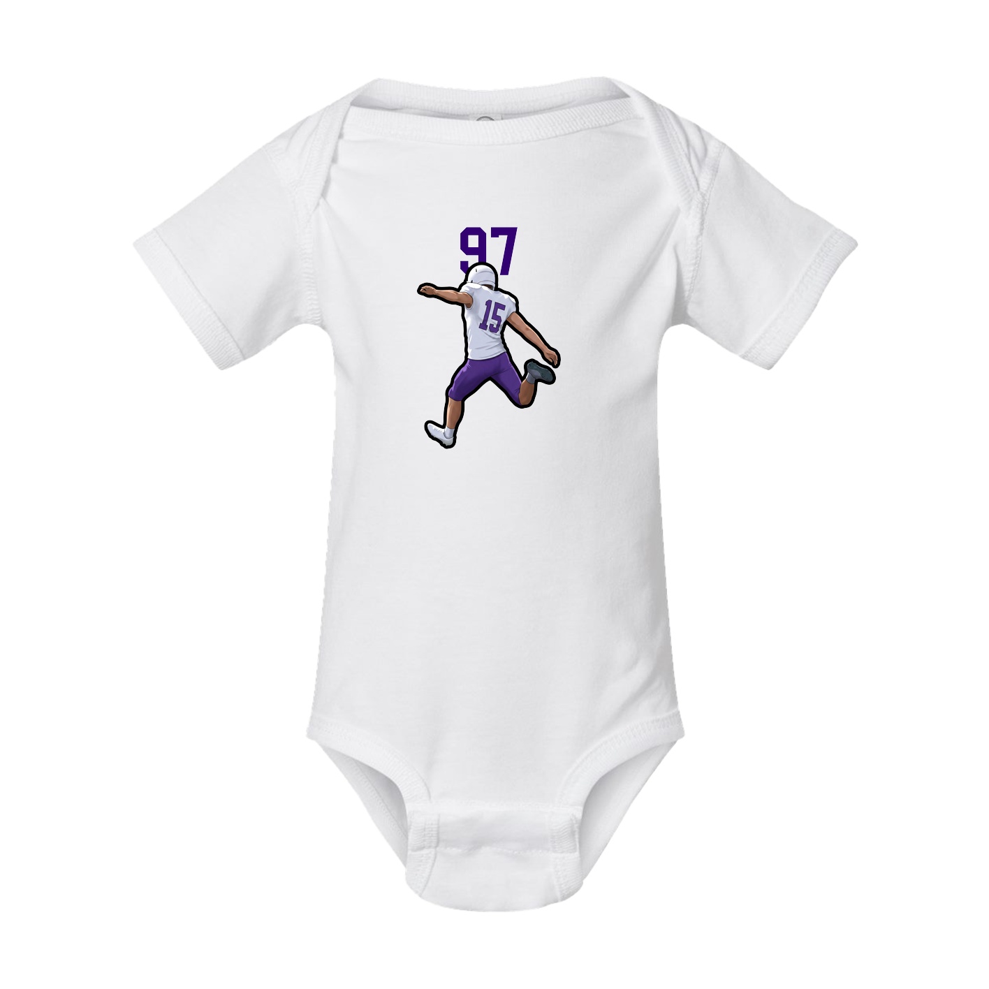 Baby Onesie — Number Top in White