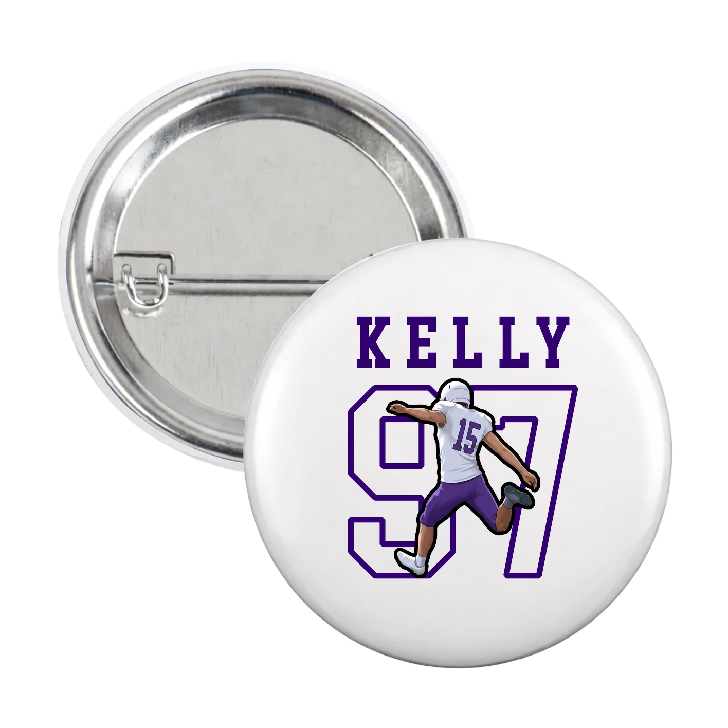 Game Day Button — Shirsey in White