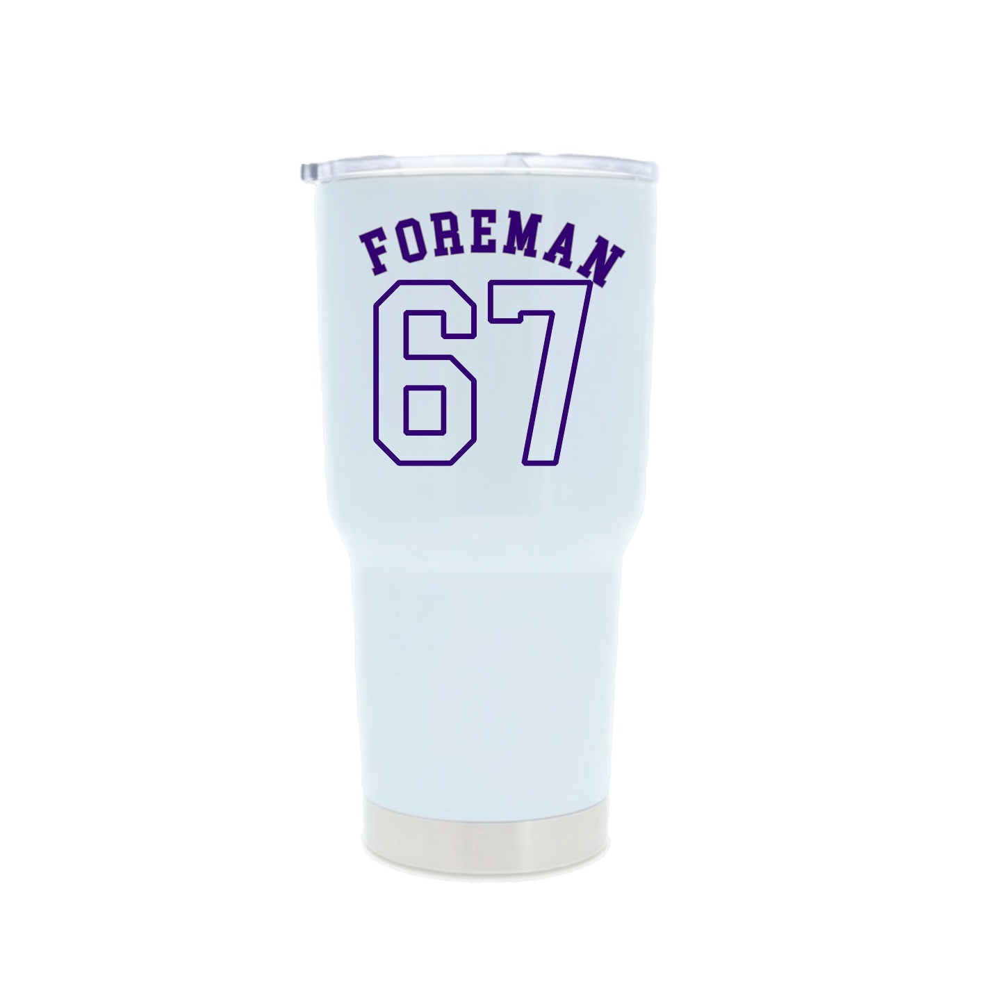 30oz Stainless Steel Tumbler — Shirsey Arch in White