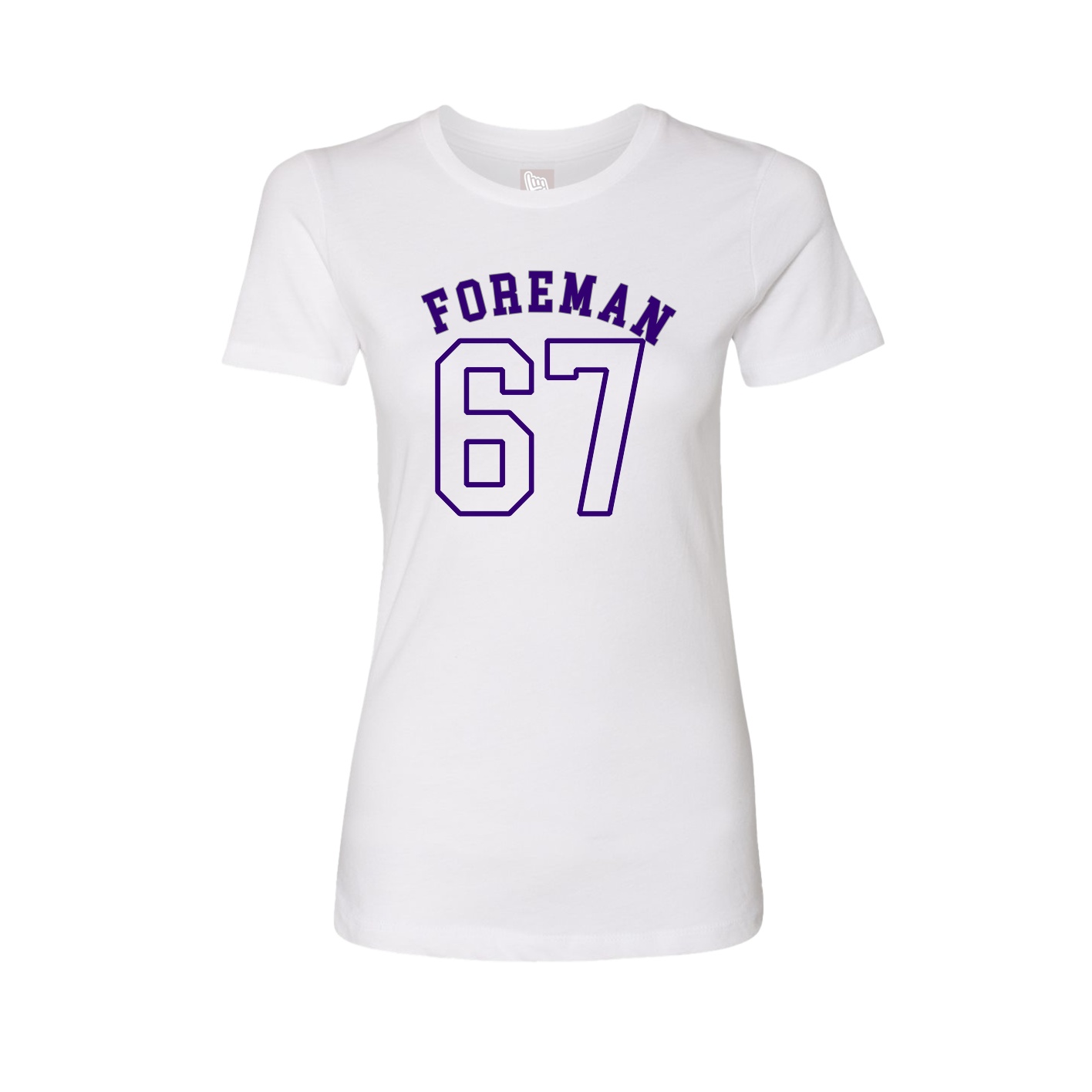 Fitted Women's Tee — Shirsey Arch in White