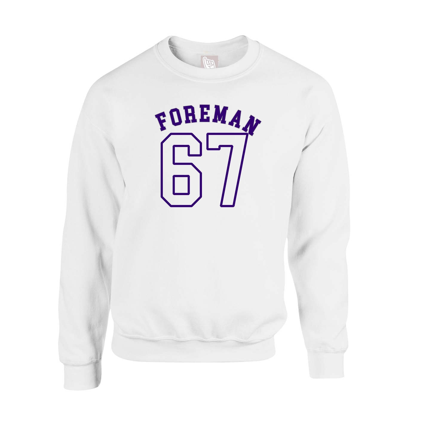 Fleece Crew — Shirsey Arch in White