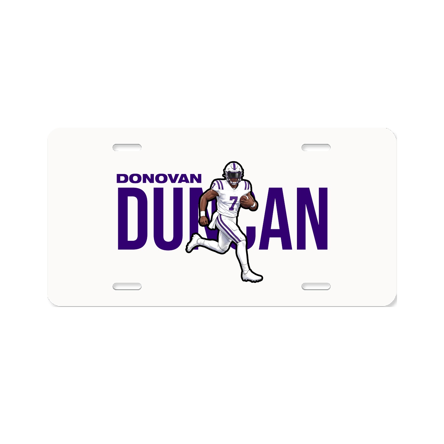 License Plate — Player Name in Classic