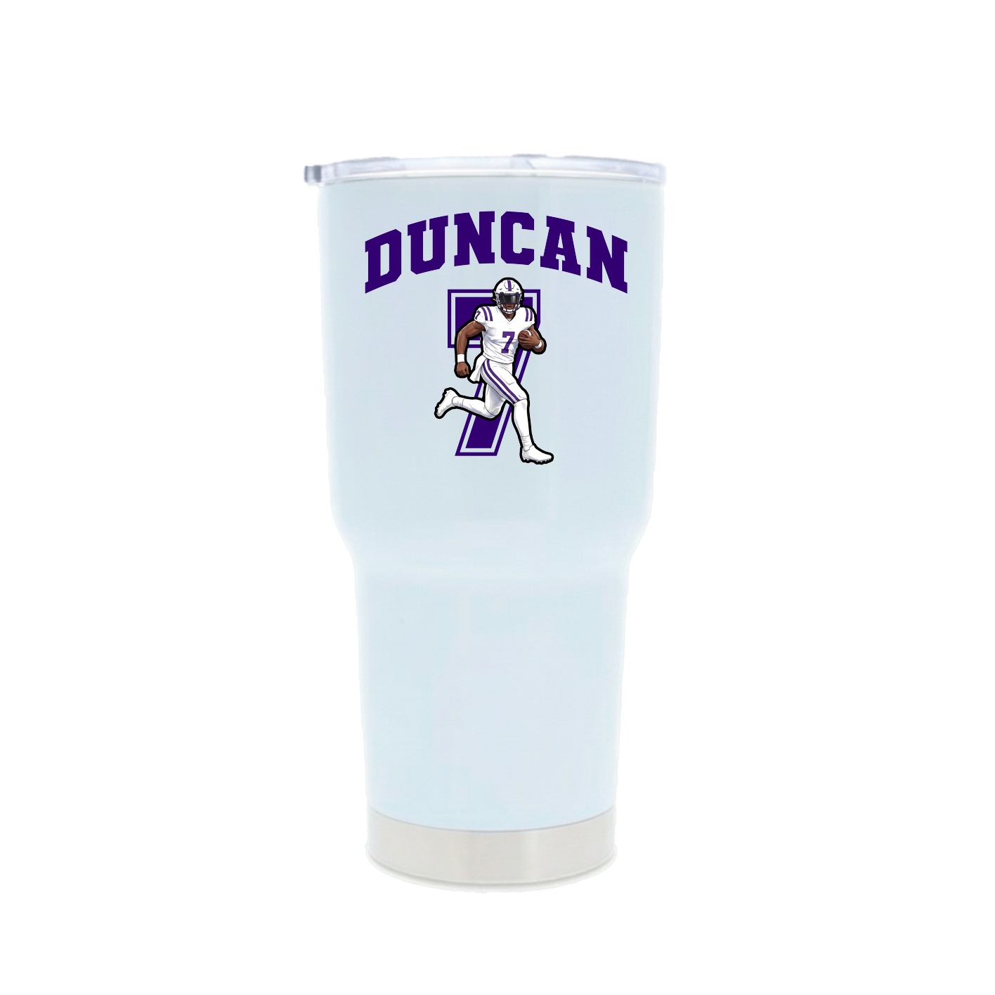 30oz Stainless Steel Tumbler — Number in White