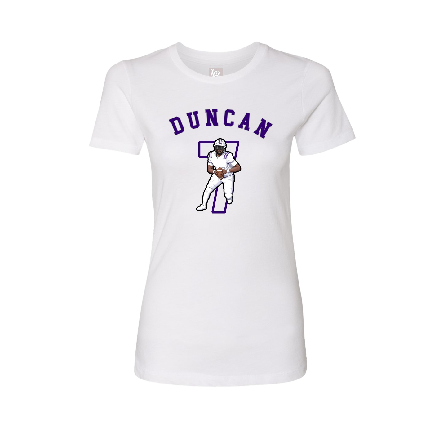 Fitted Women's Tee — Shirsey Arch in White