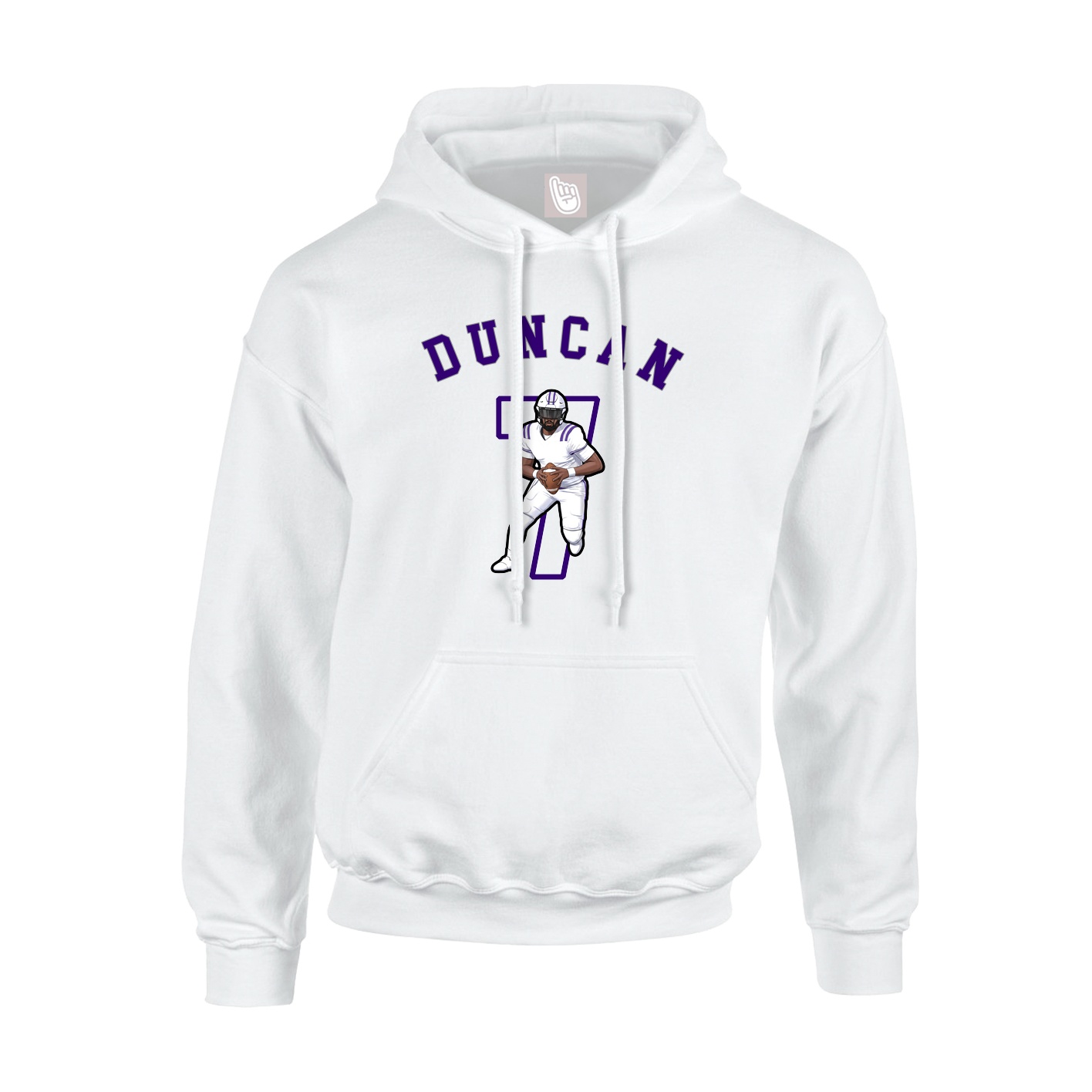 Youth Hoodie — Shirsey Arch in White