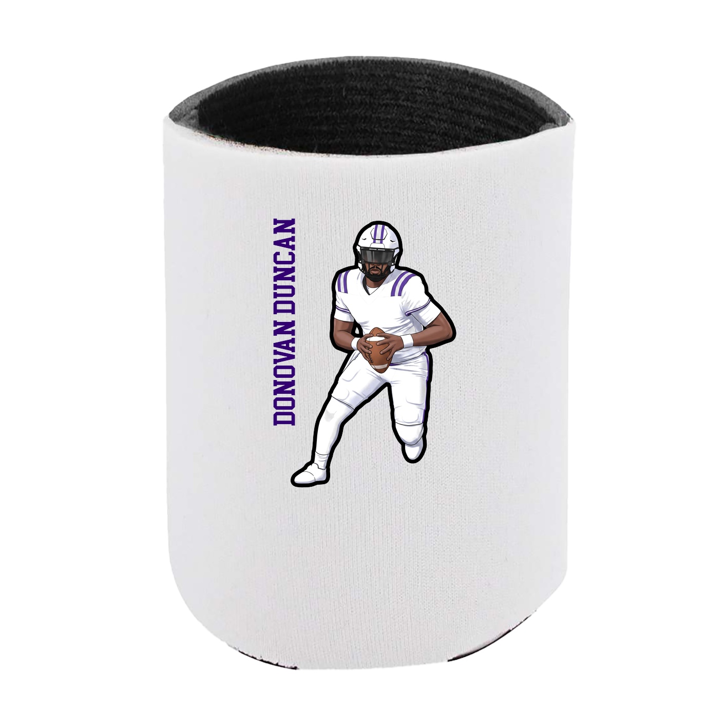Can Holder — Name Vertical in White