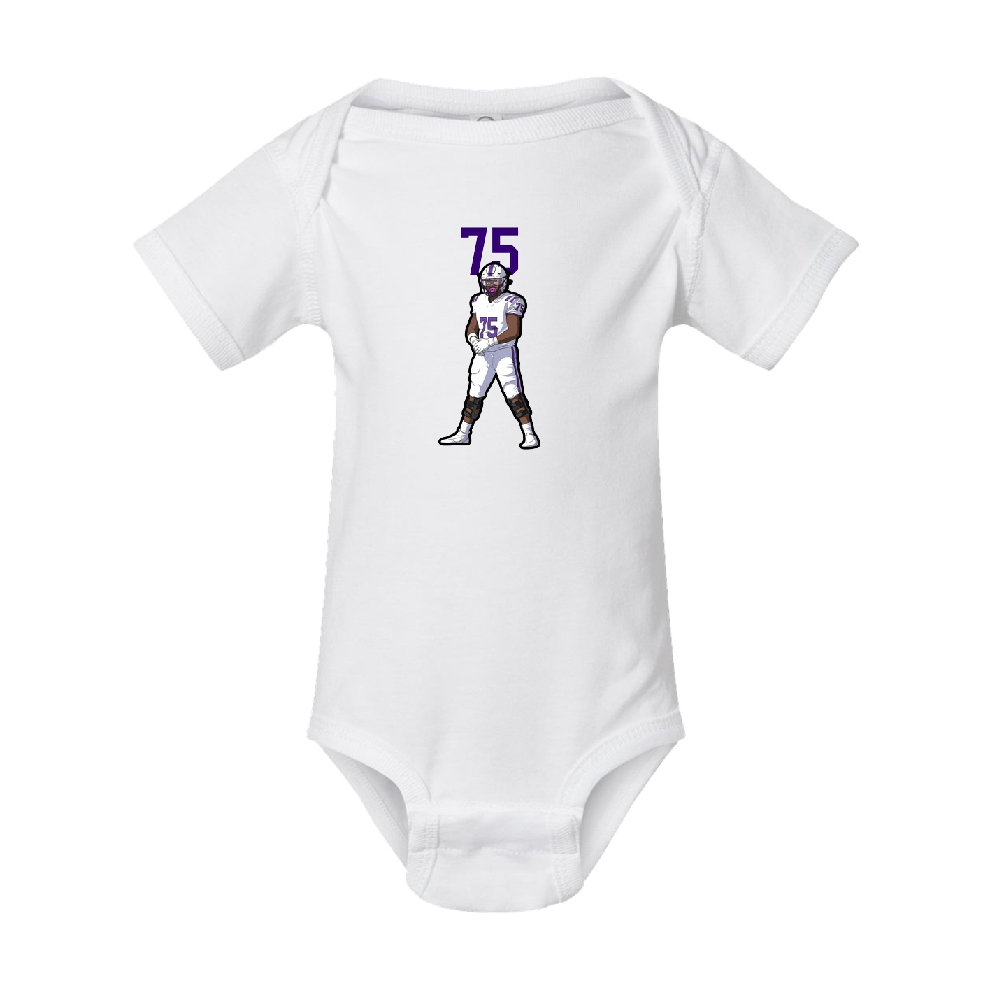 Baby Onesie — Number Top in White