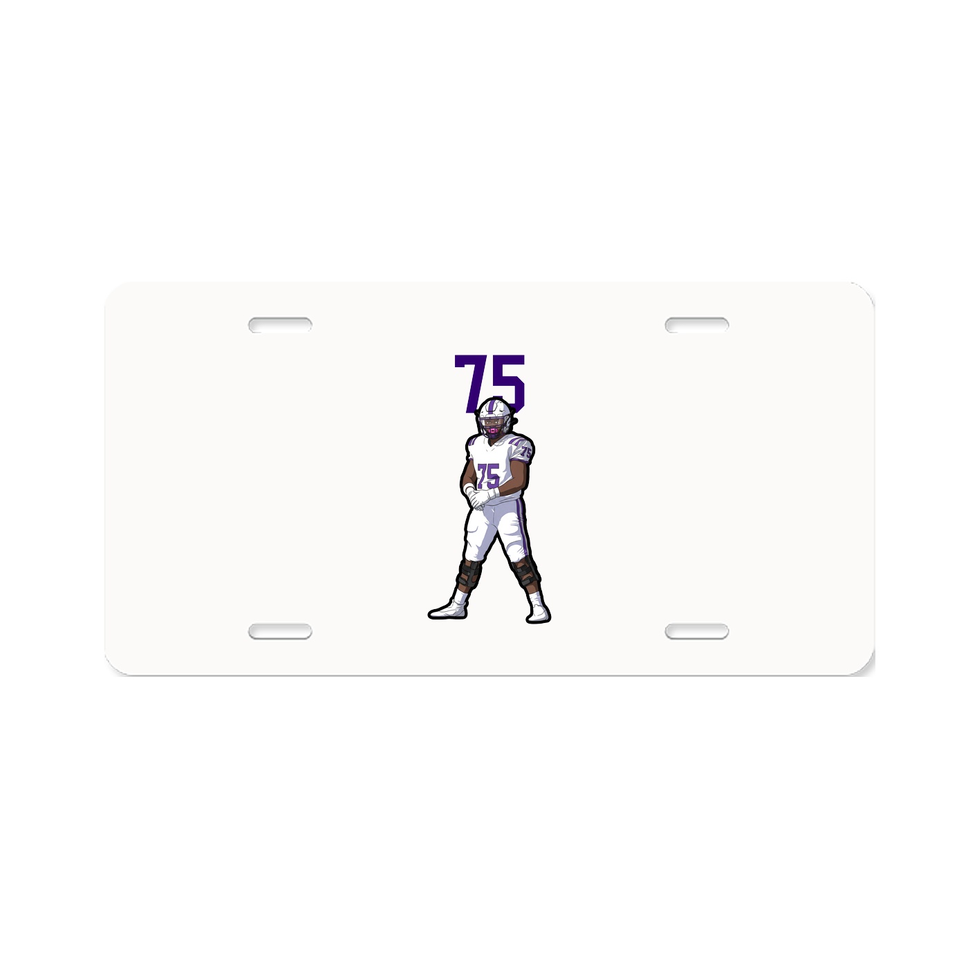 License Plate — Number Top in Classic