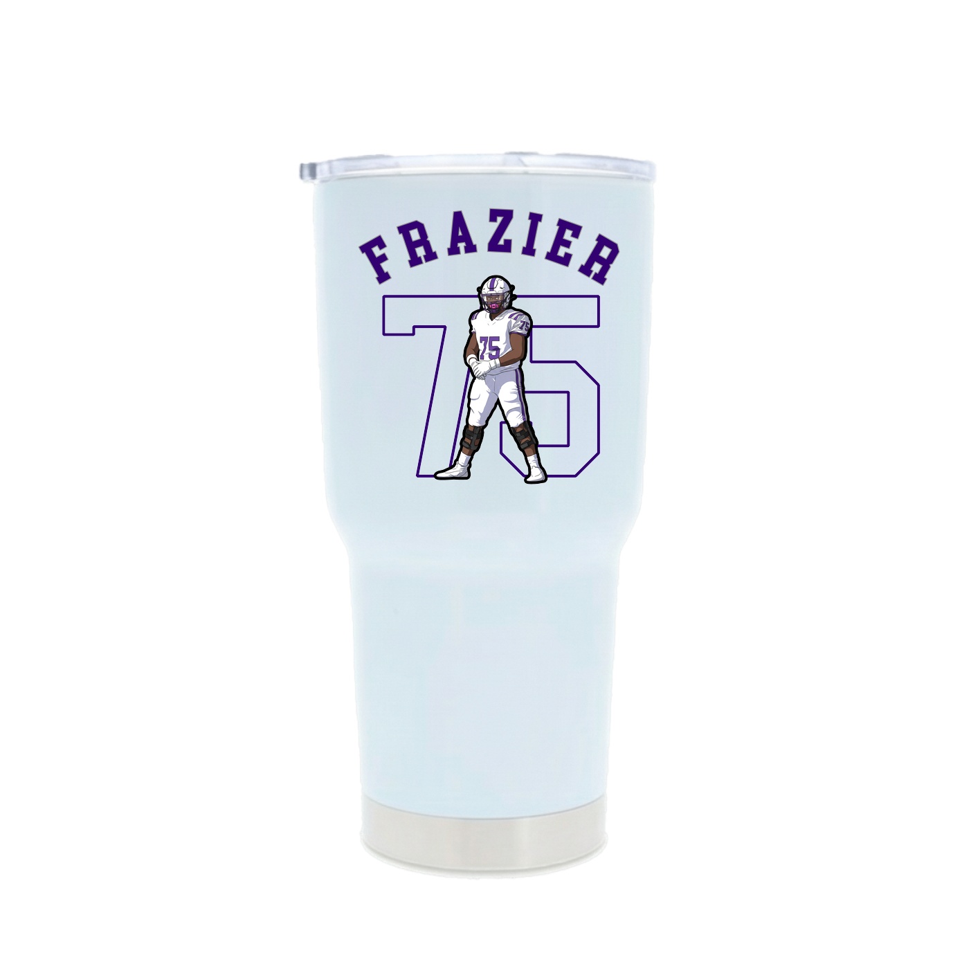 30oz Stainless Steel Tumbler — Shirsey Arch in White