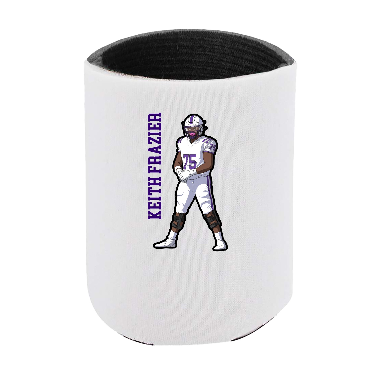 Can Holder — Name Vertical in White