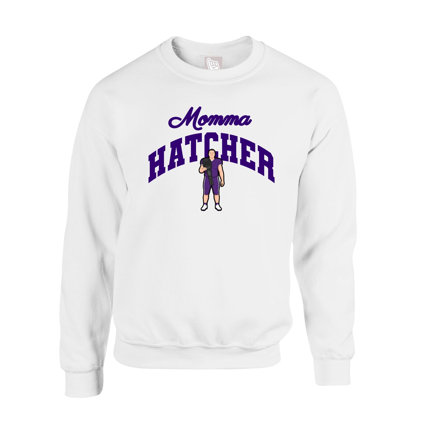 Fleece Crew — Mothers Day Arch in White
