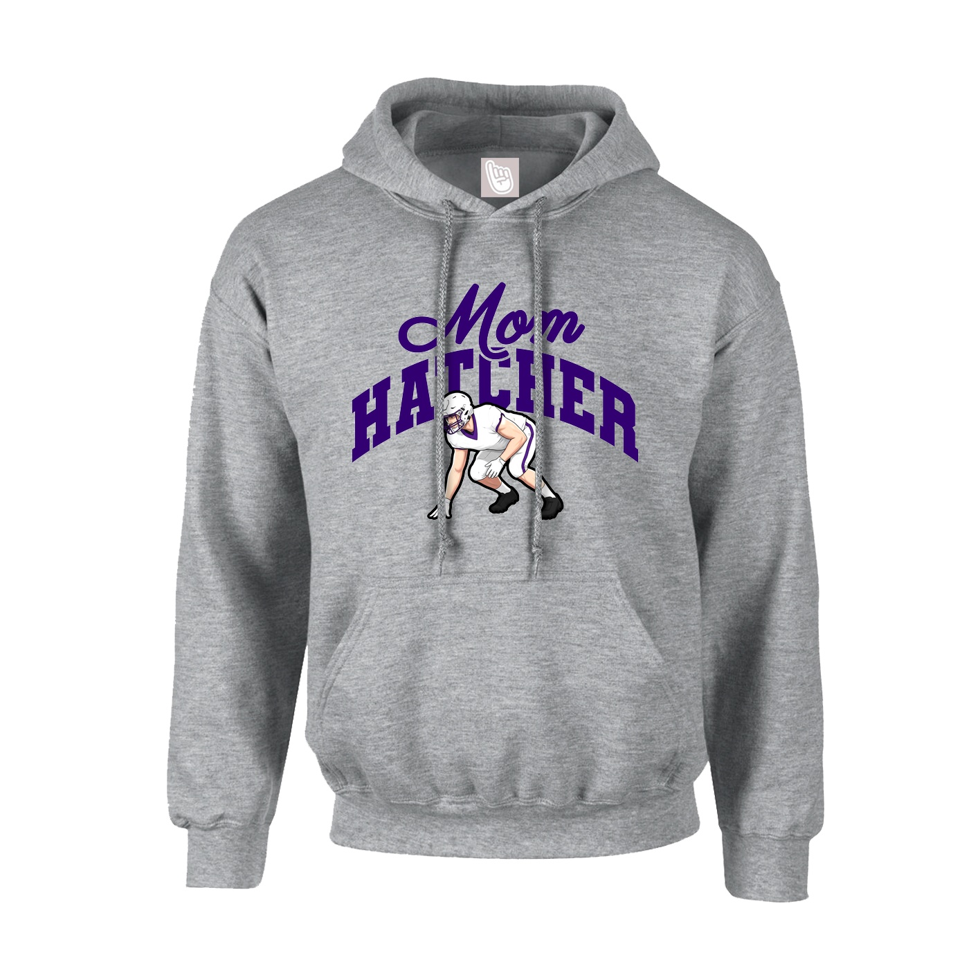 Hoodie — Mothers Day Arch in Grey