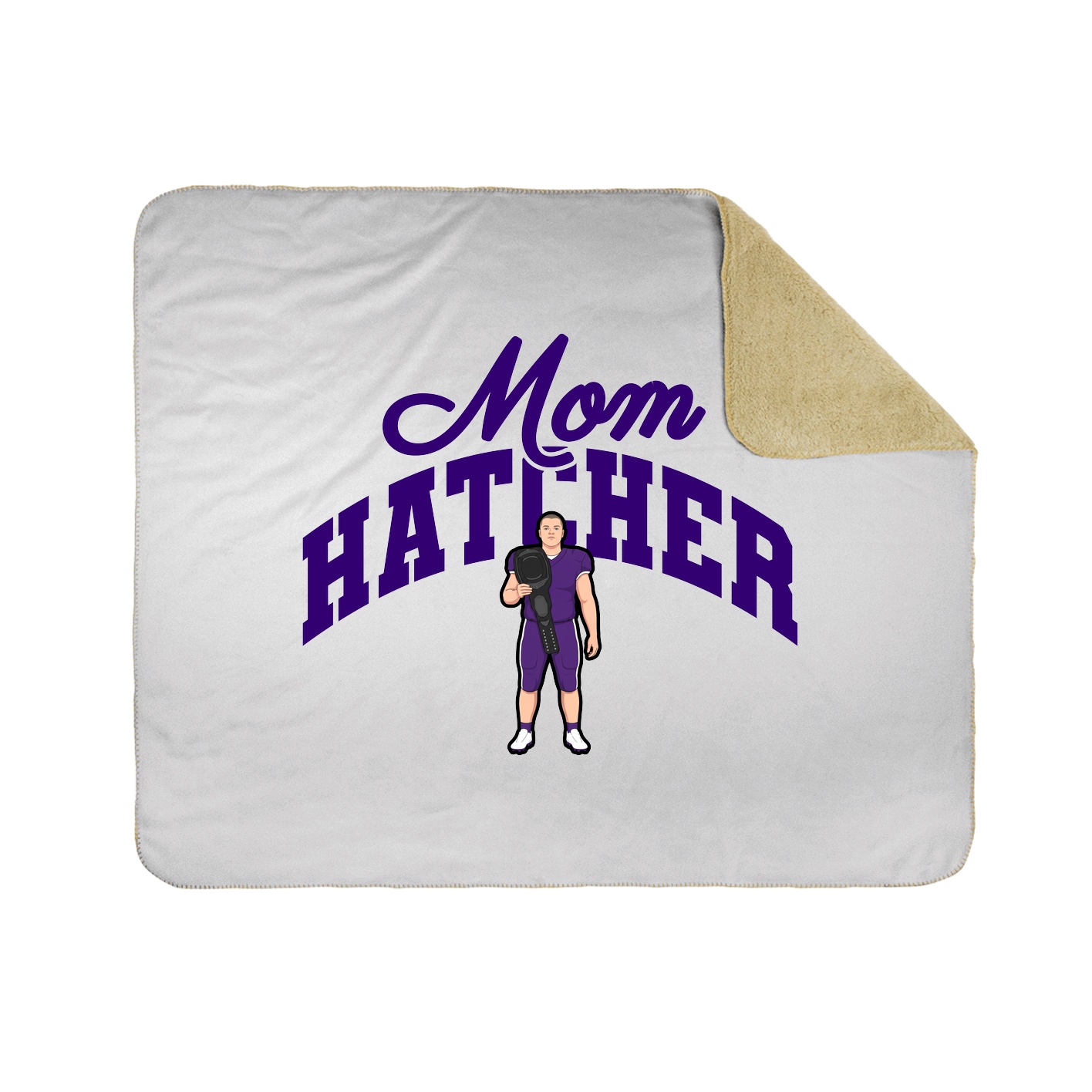 Throw Blanket — Mothers Day Arch in White