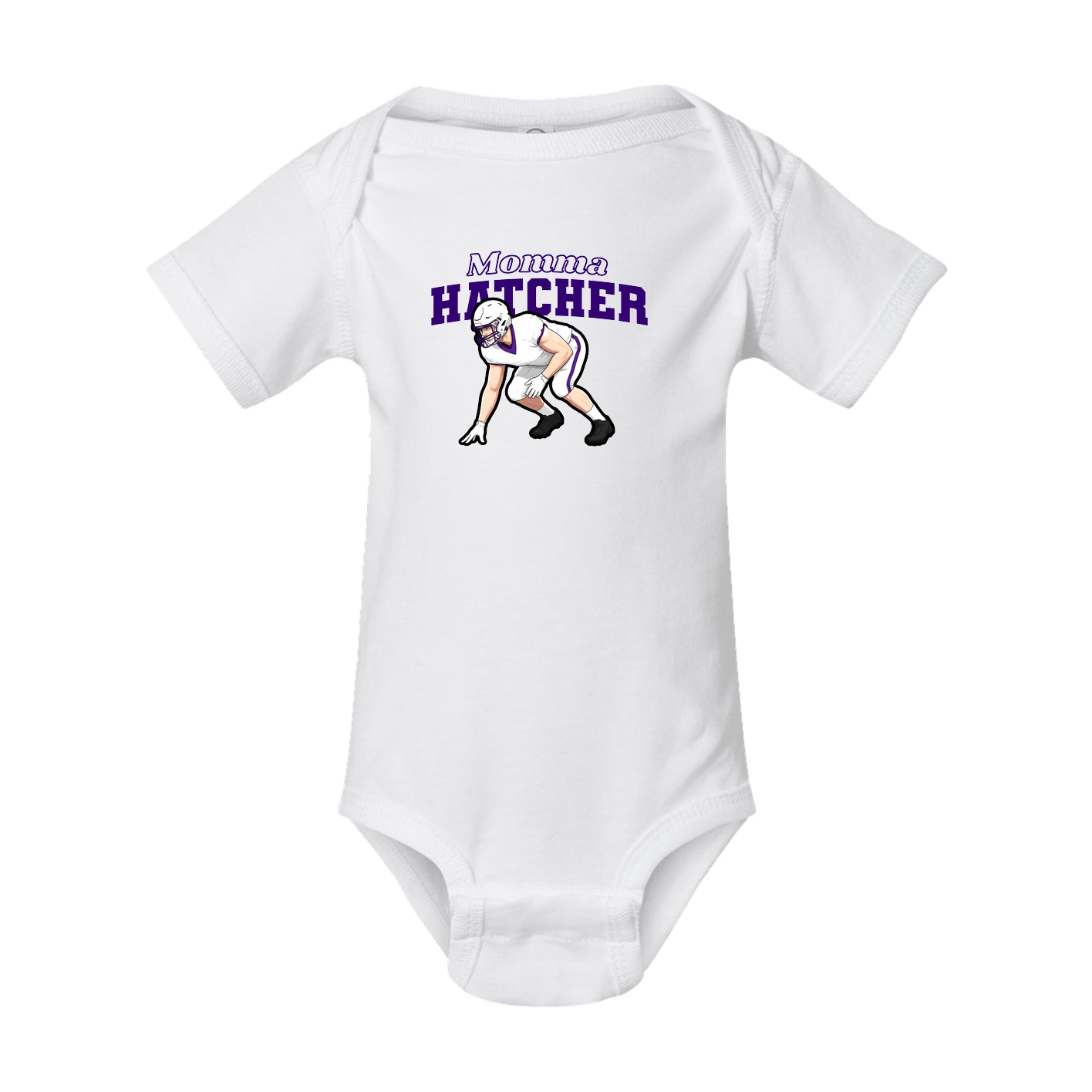 Baby Onesie — Mothers Day Block in White