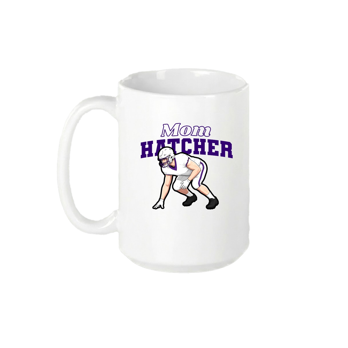 15oz Coffee Mug — Mothers Day Block in White
