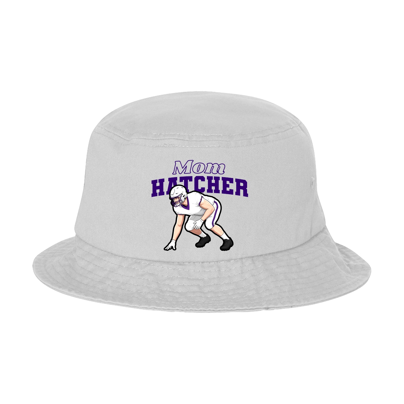 Bucket Cap — Mothers Day Block in White