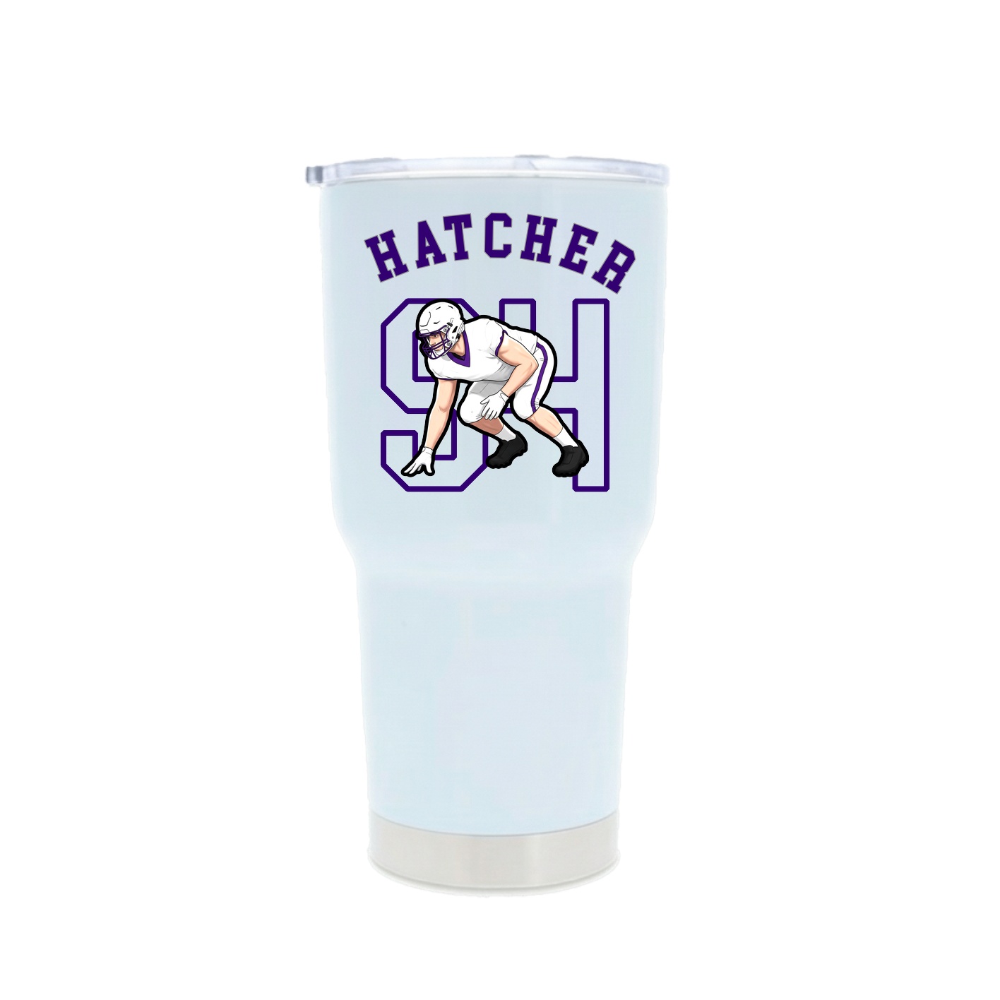 30oz Stainless Steel Tumbler — Shirsey Arch in White