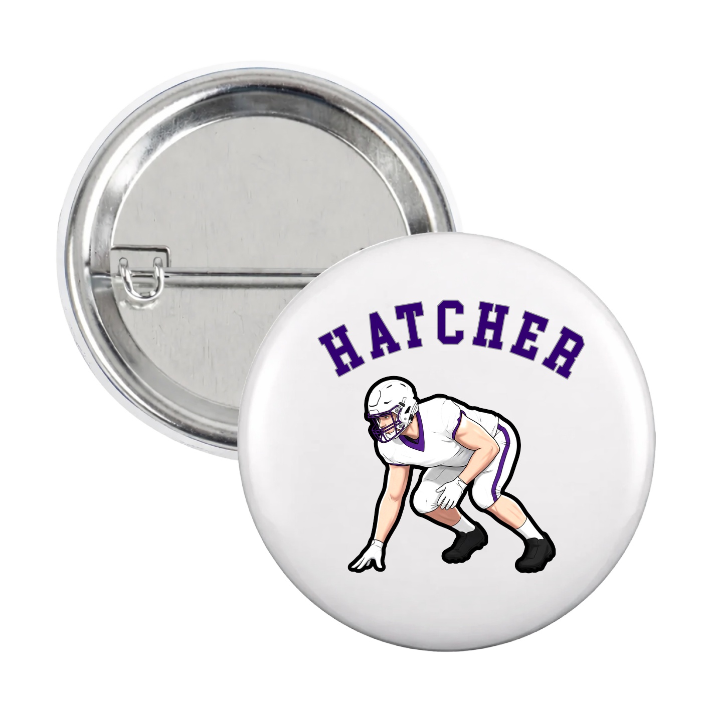 Game Day Button — Shirsey Arch in White