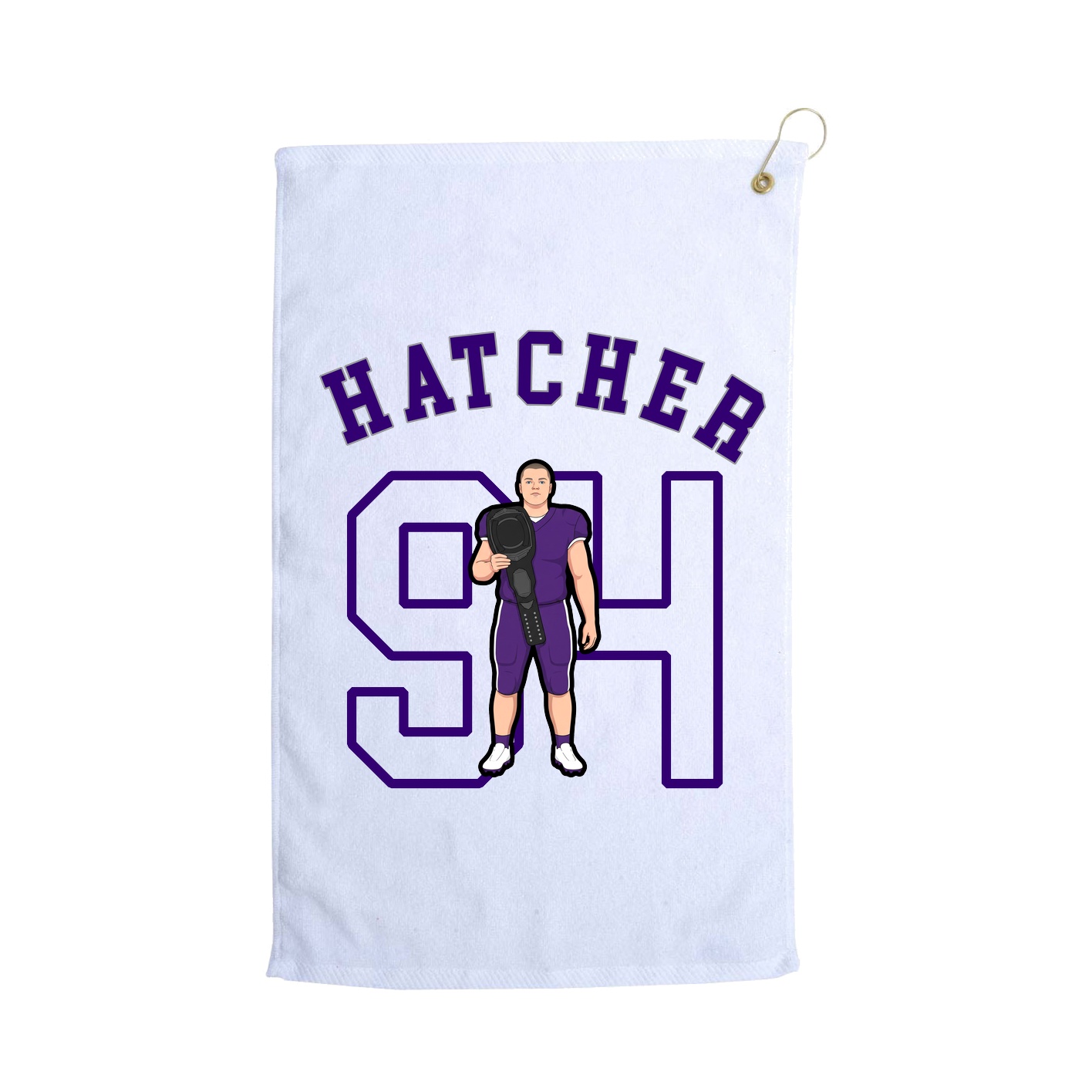 Golf Towel — Shirsey Arch in White