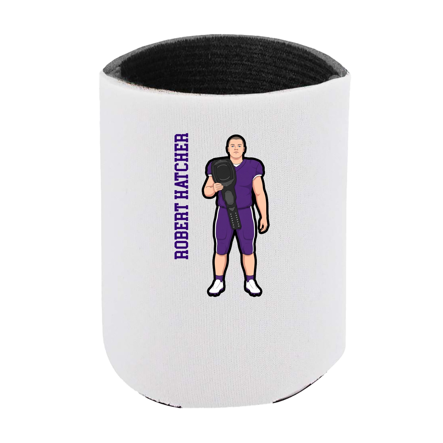 Can Holder — Name Vertical in White