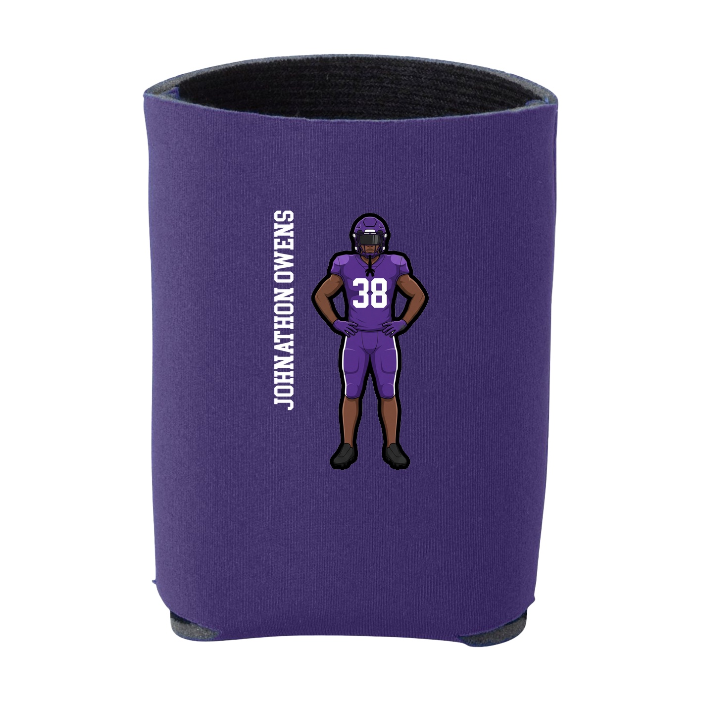 Can Holder — Name Vertical in Purple