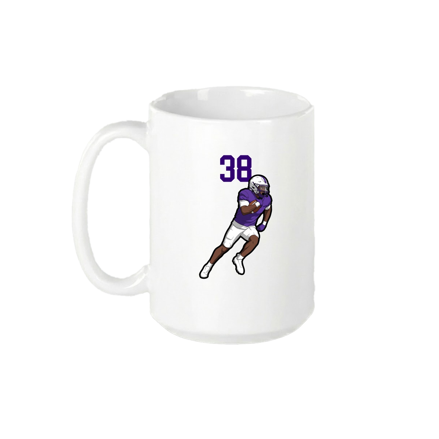 15oz Coffee Mug — Number Top in White