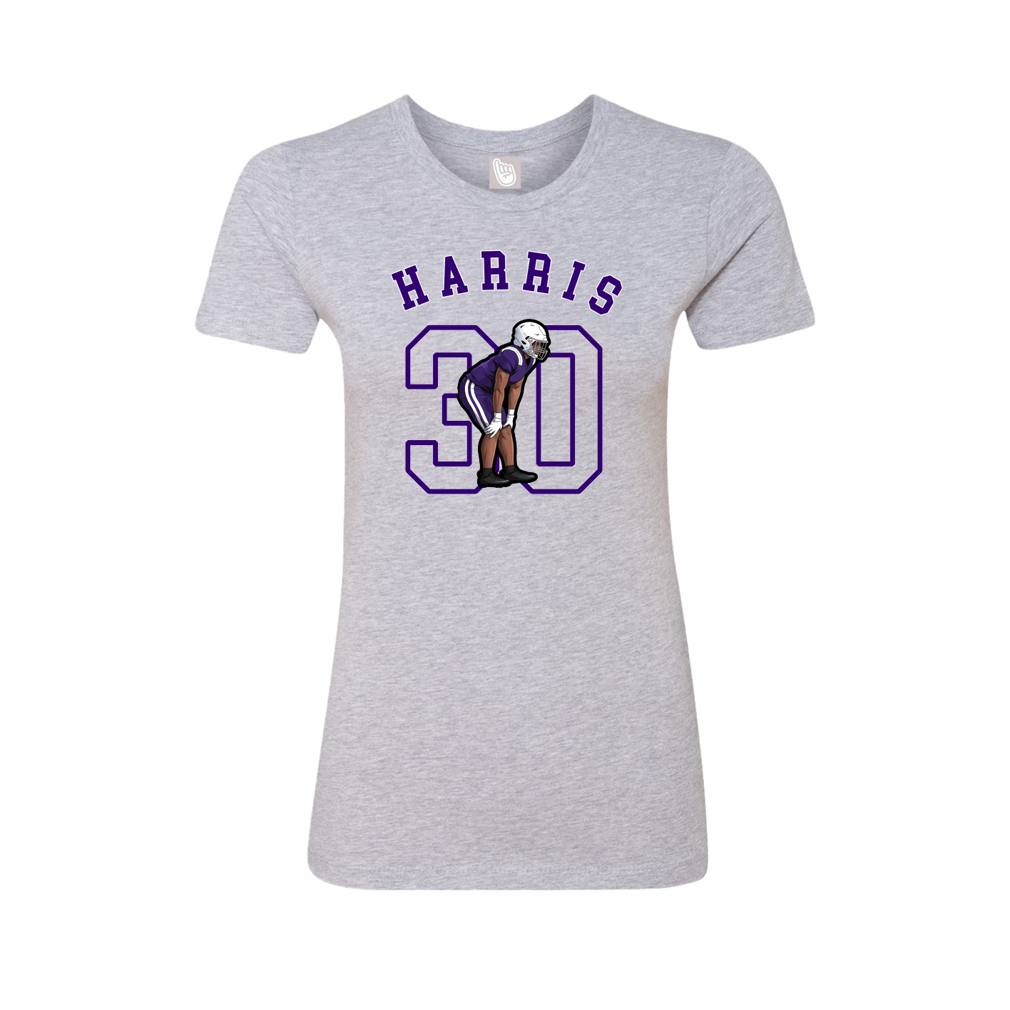 Fitted Women's Tee — Shirsey Arch in Grey