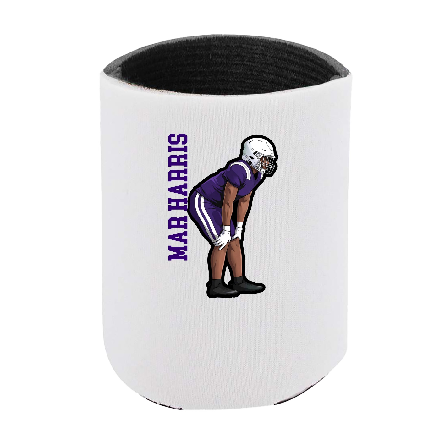 Can Holder — Name Vertical in White
