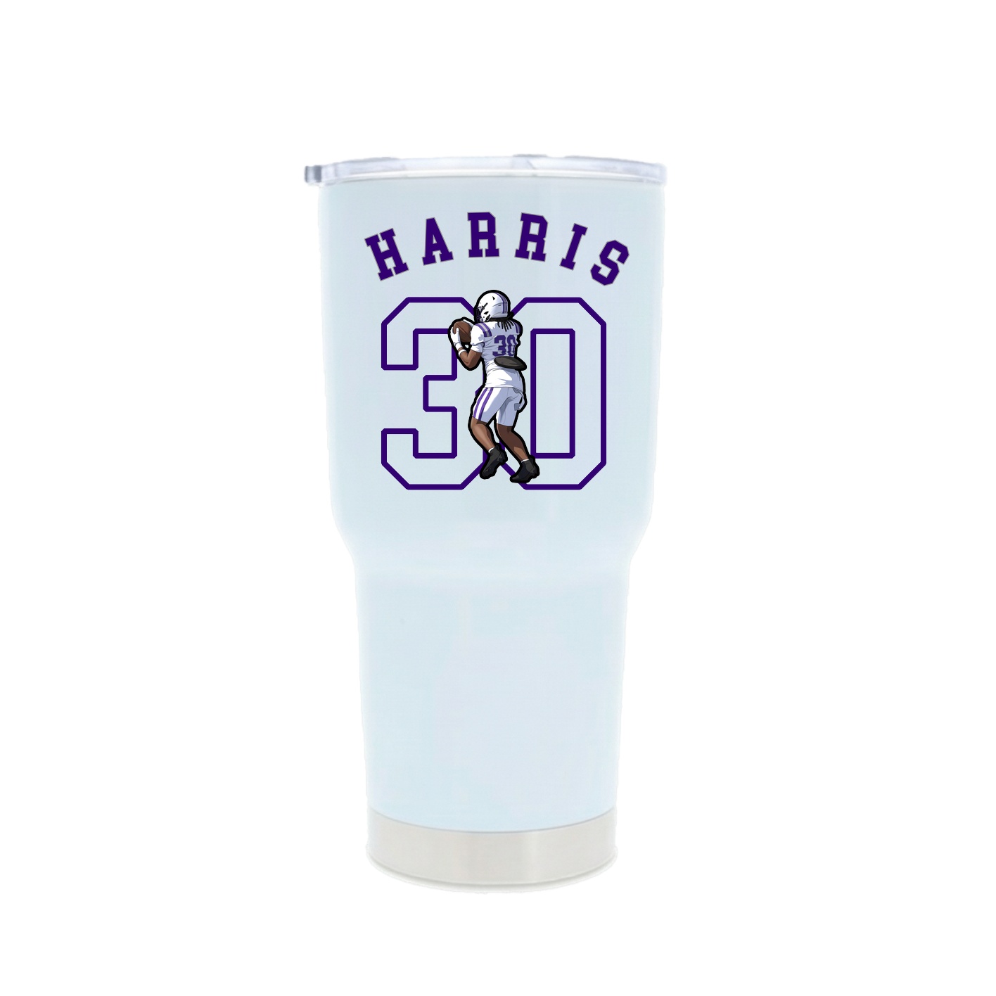30oz Stainless Steel Tumbler — Shirsey Arch in White