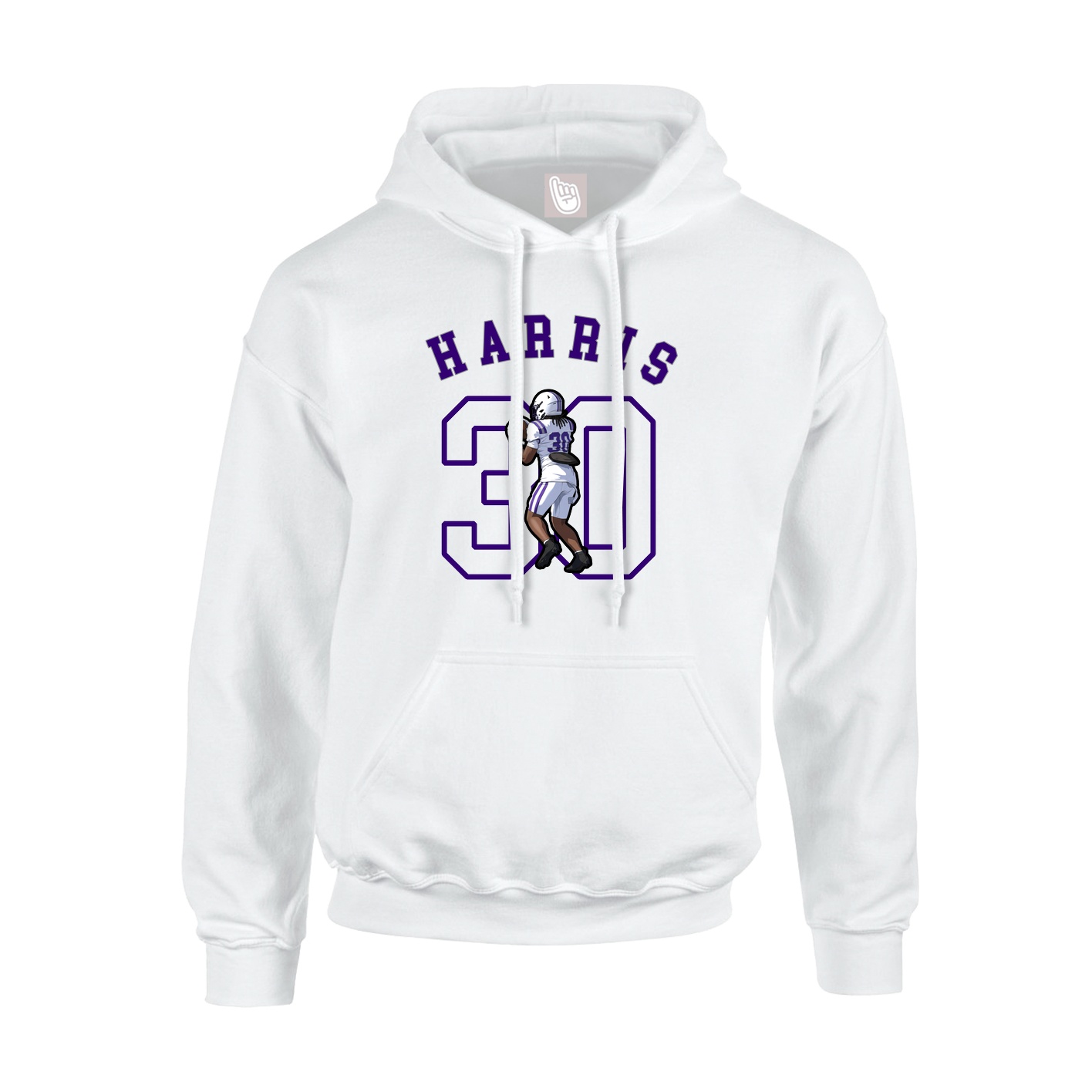 Youth Hoodie — Shirsey Arch in White