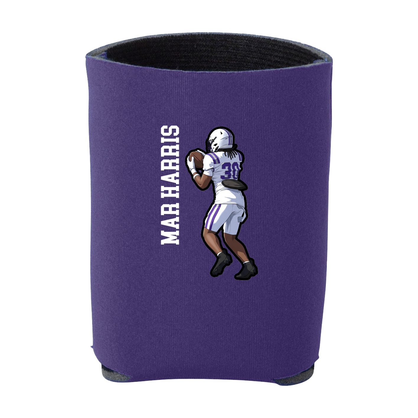 Can Holder — Name Vertical in Purple