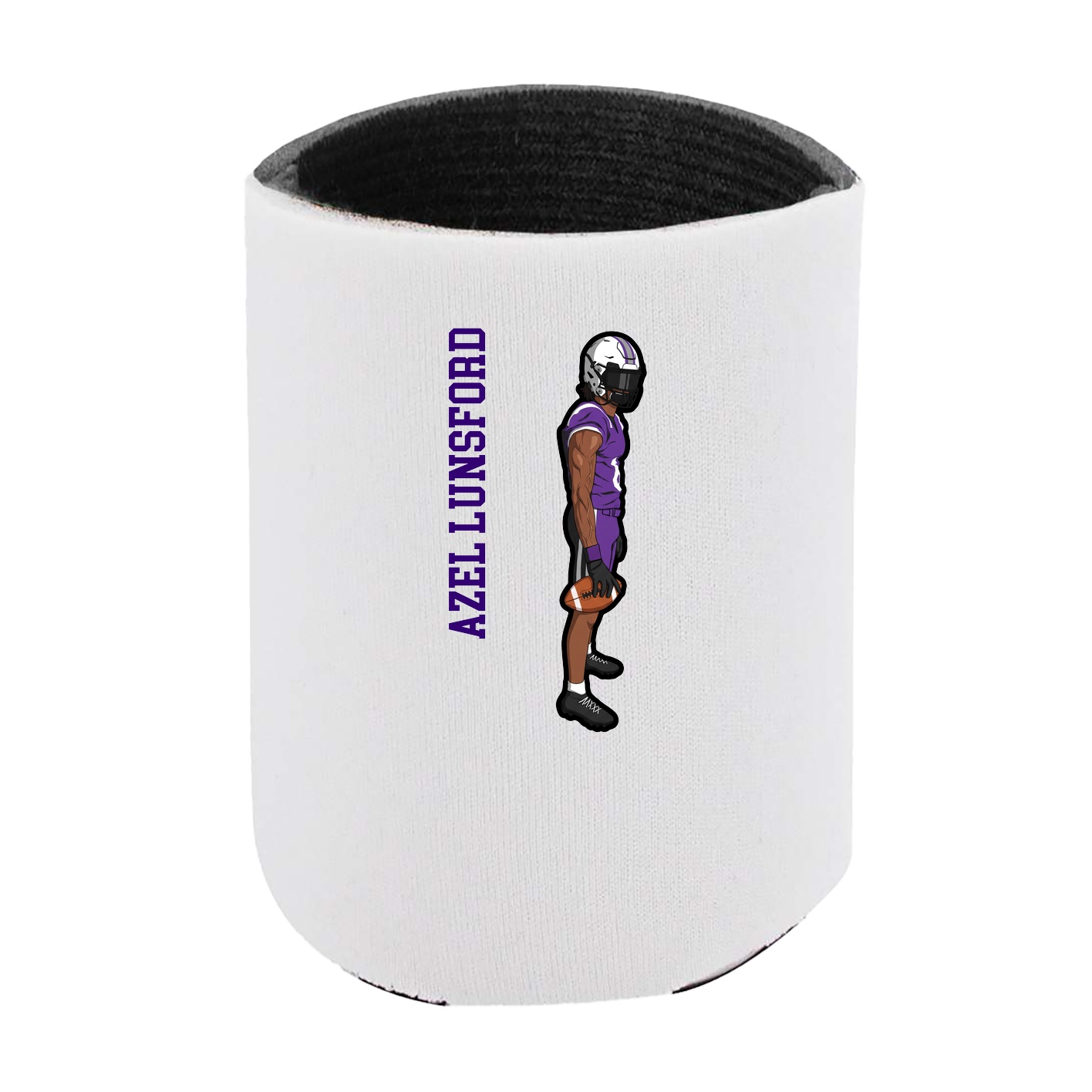 Can Holder — Name Vertical in White