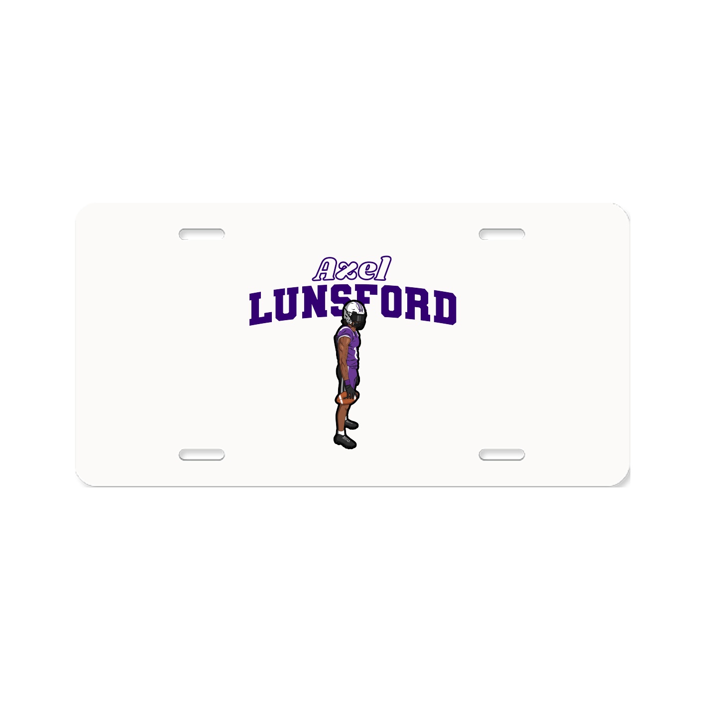License Plate — Name Arch in Classic
