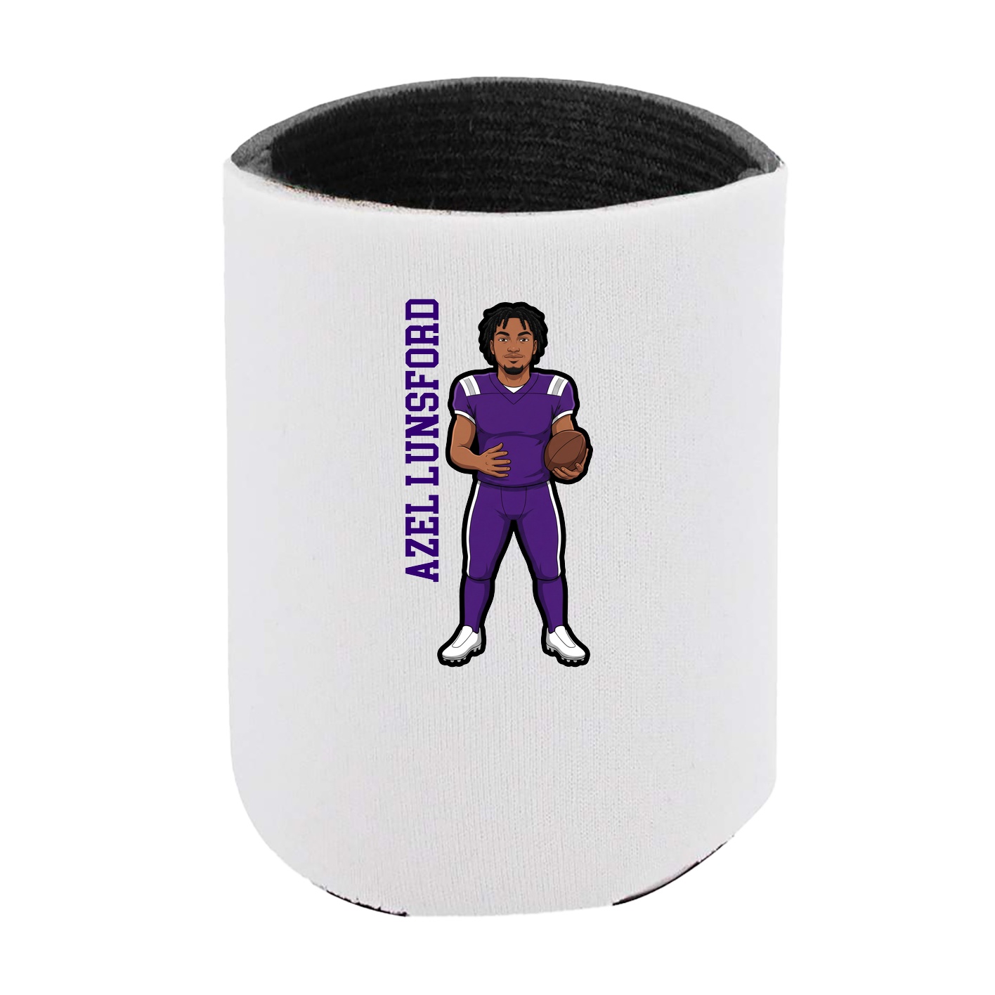 Can Holder — Name Vertical in White