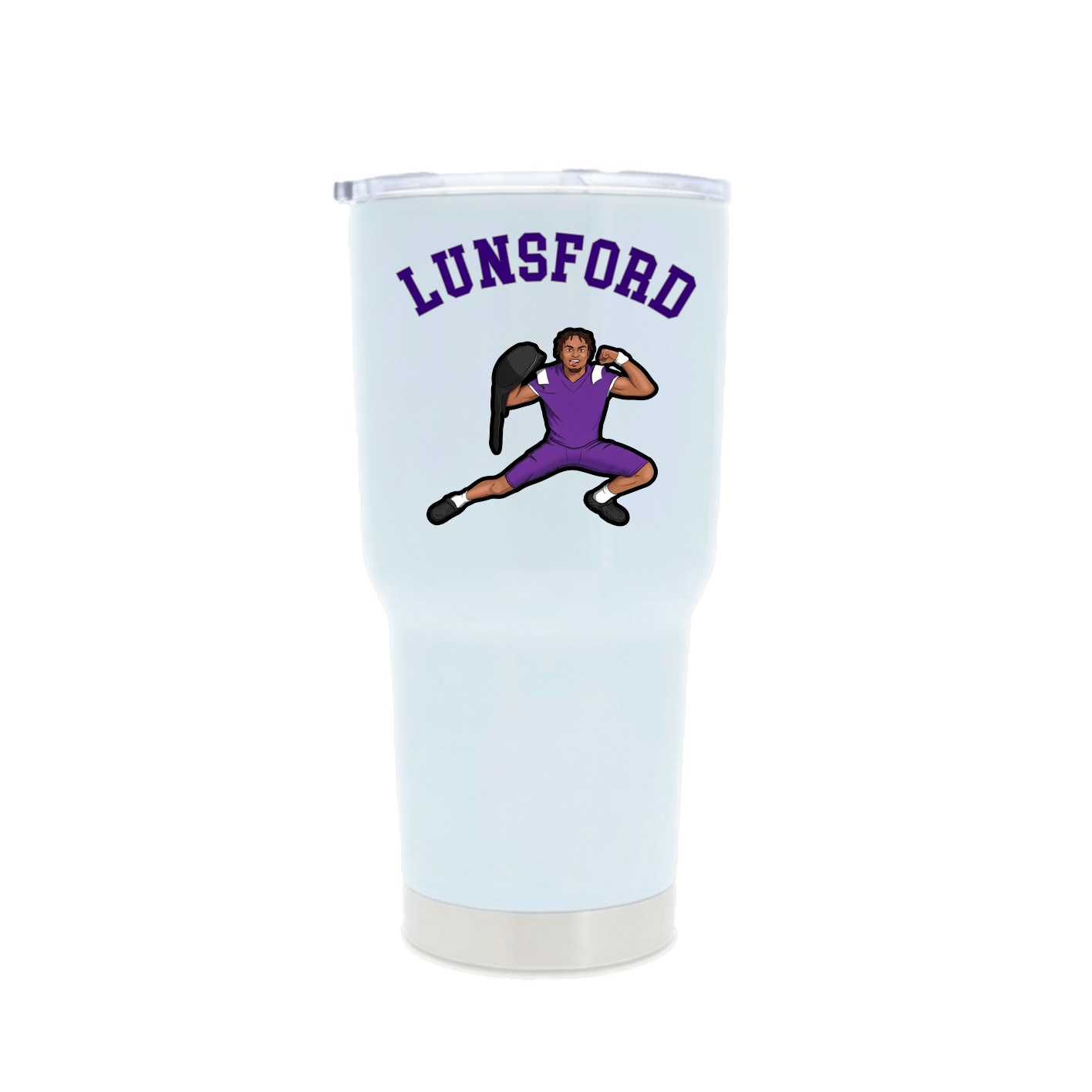 30oz Stainless Steel Tumbler — Shirsey Arch in White