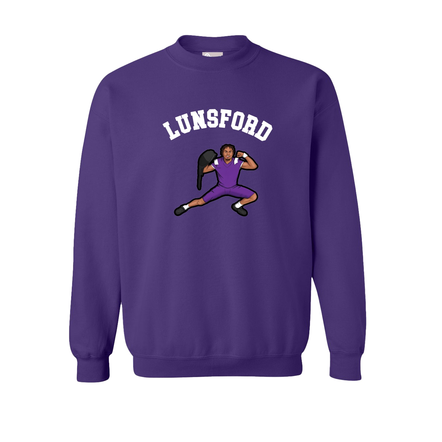 Fleece Crew — Shirsey Arch in Purple