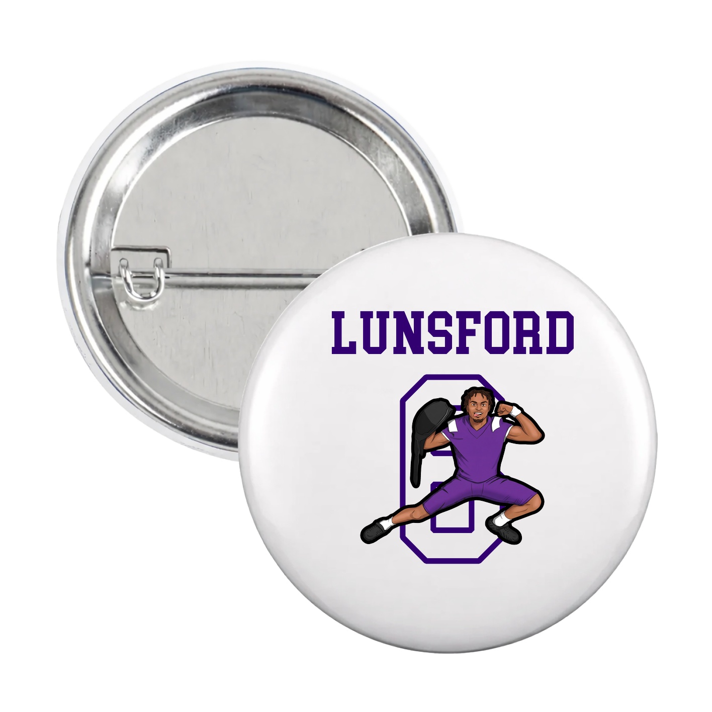 Game Day Button — Shirsey in White