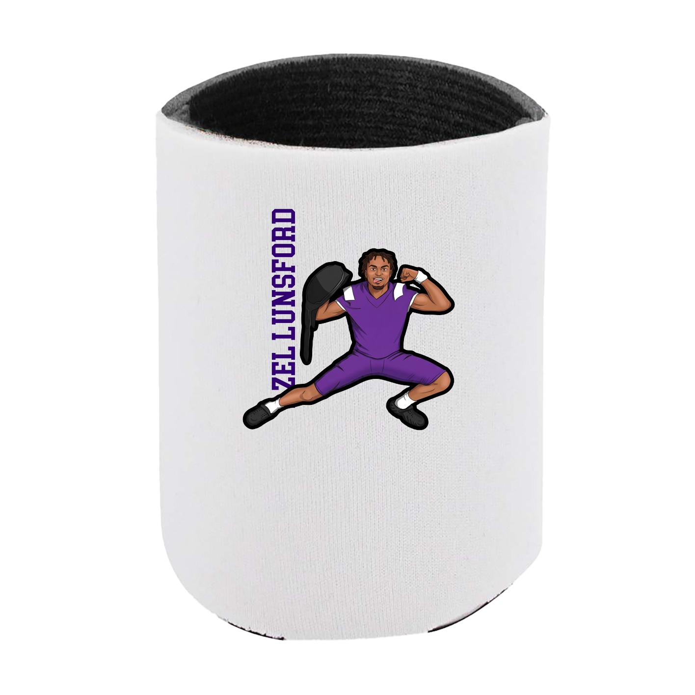 Can Holder — Name Vertical in White