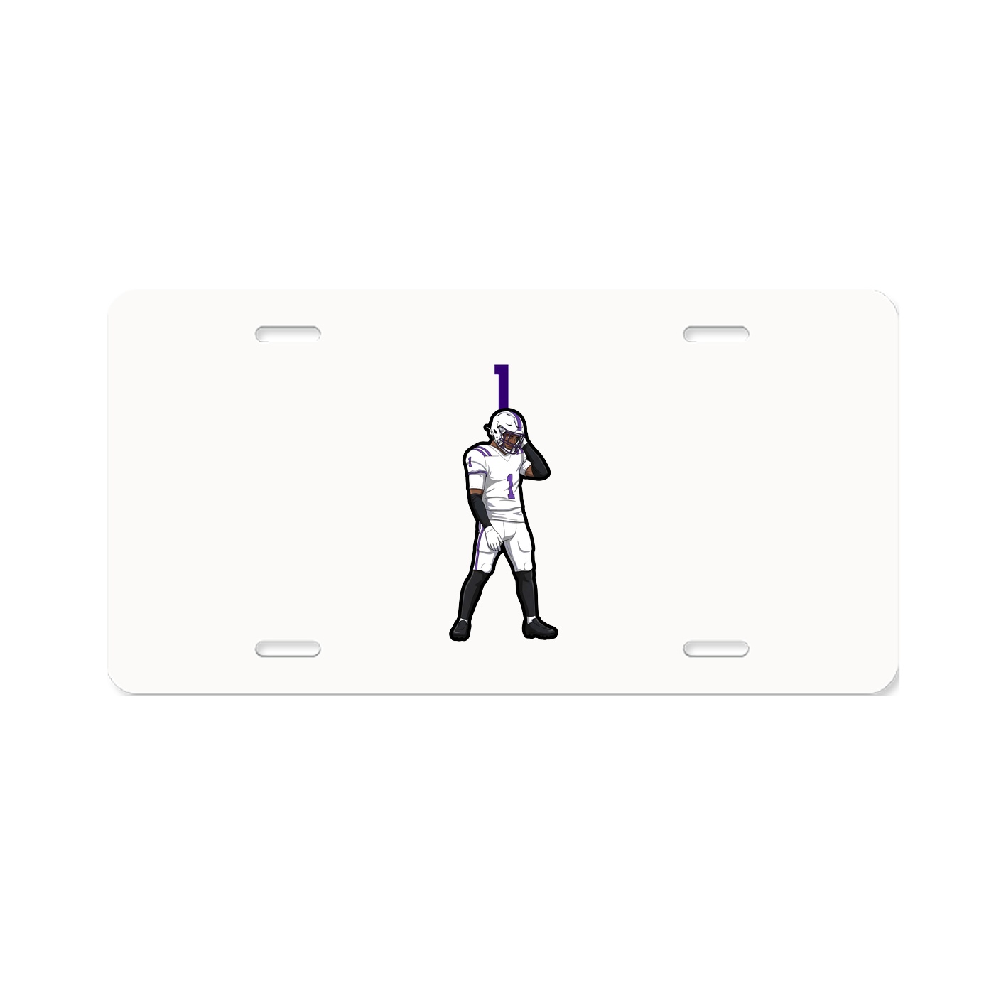 License Plate — Number Top in Classic