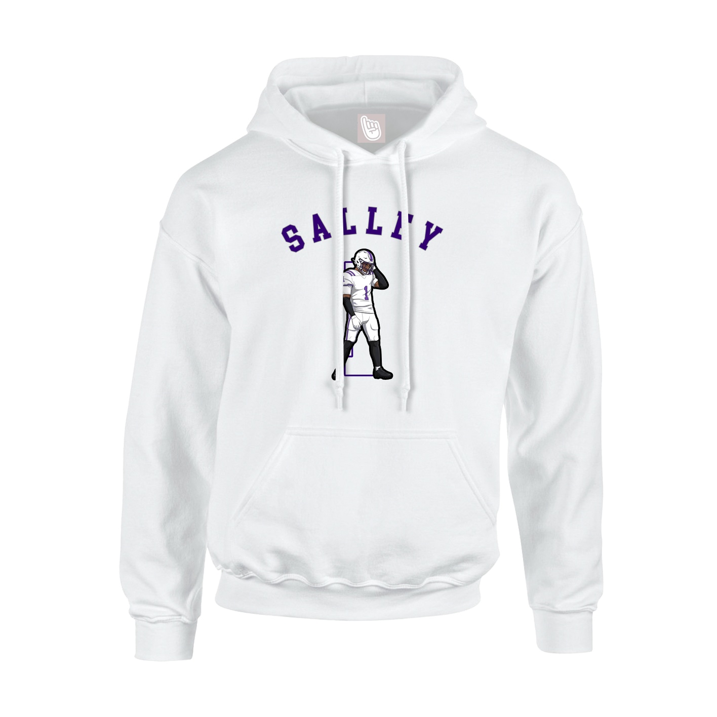Youth Hoodie — Shirsey Arch in White