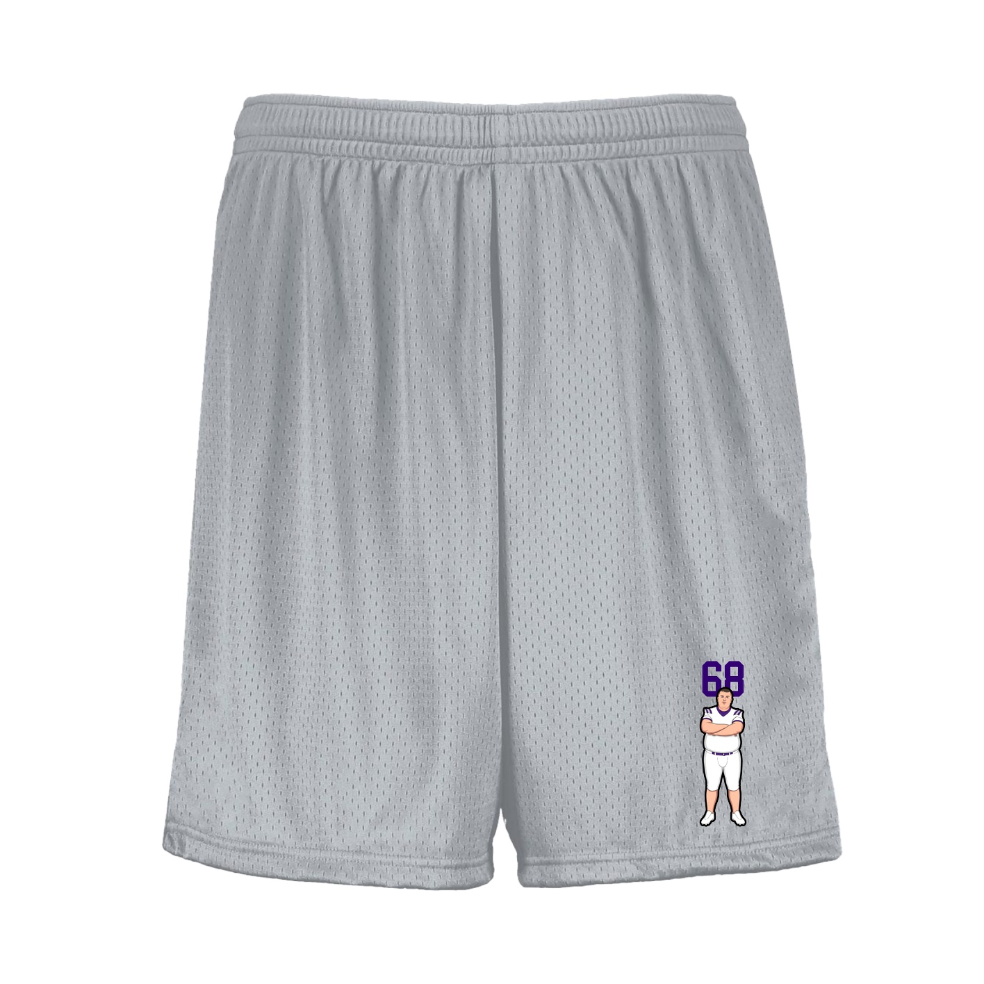 Shorts — Number Top in Silver