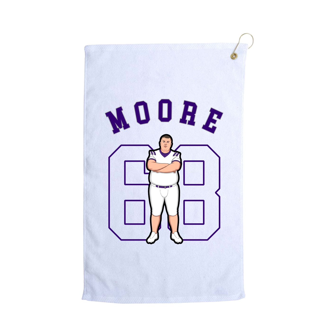 Golf Towel — Shirsey Arch in White
