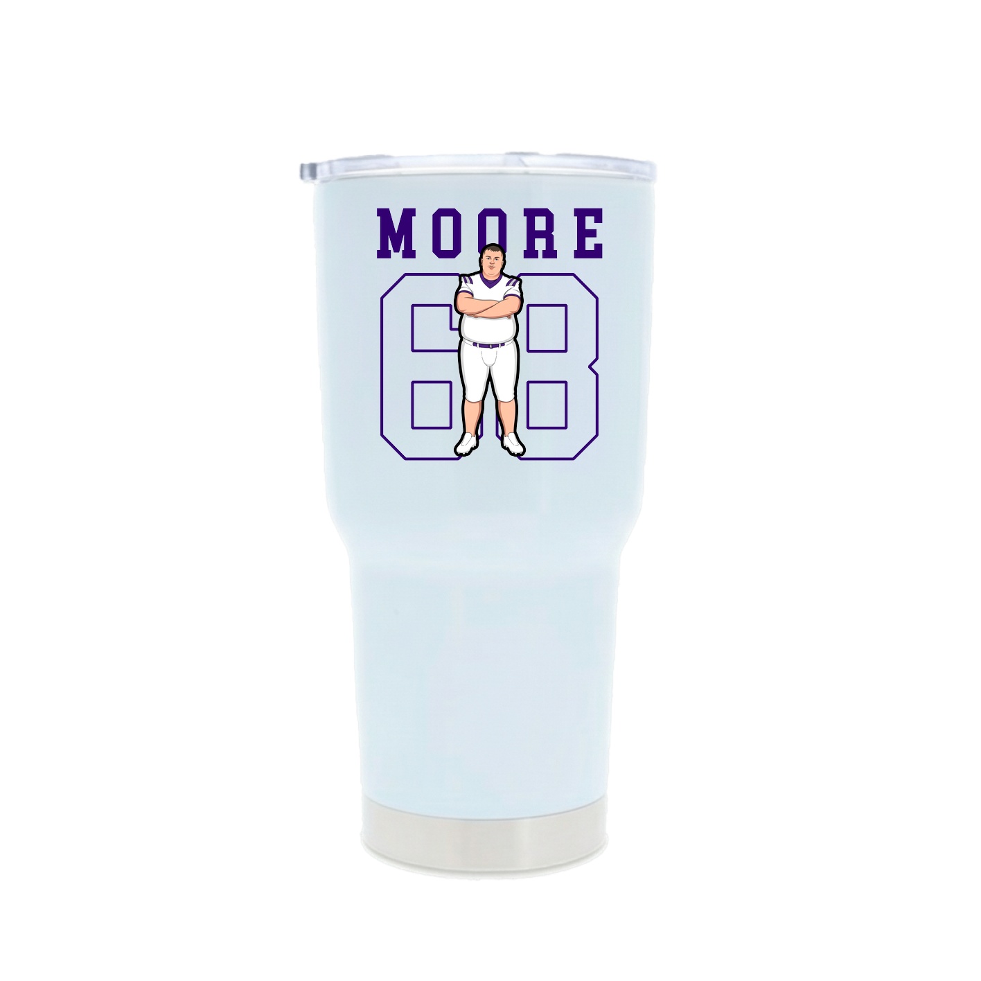 30oz Stainless Steel Tumbler — Shirsey in White