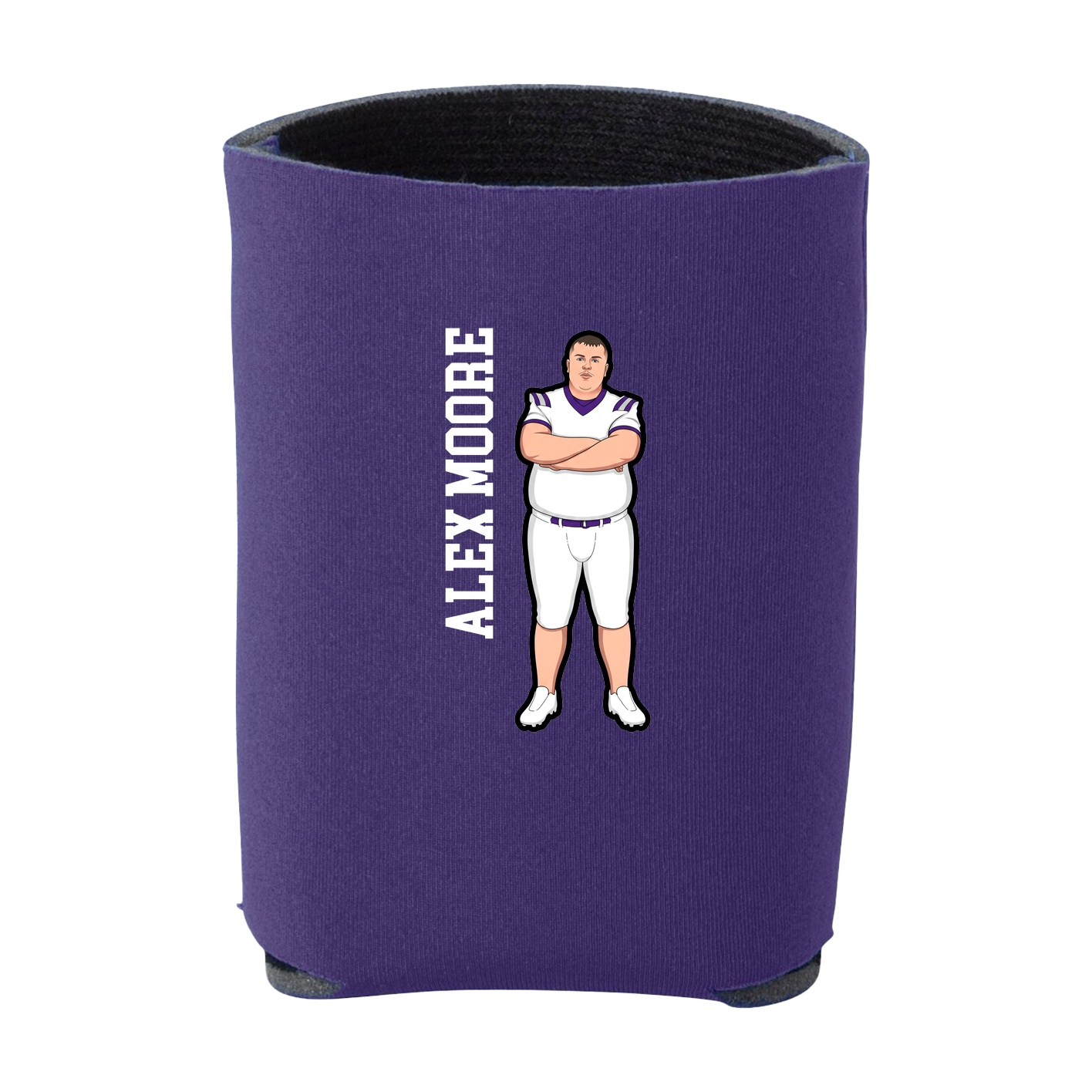 Can Holder — Name Vertical in Purple