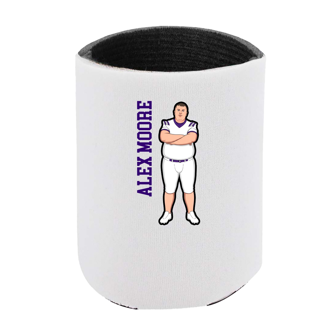 Can Holder — Name Vertical in White